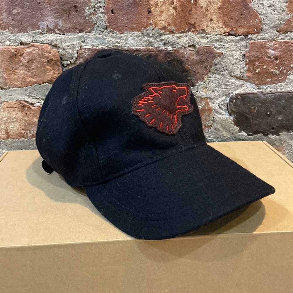 Ebbets Field for Filson Black Wool Blend Baseball Cap MADE IN USA